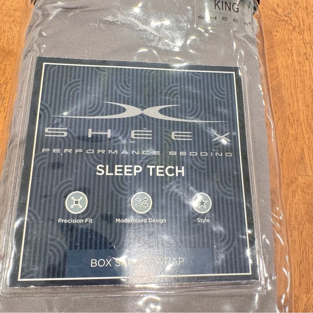 Sheex Performance Bedding Box Spring Wrap King Size Graphite Grey Sleep Tech New